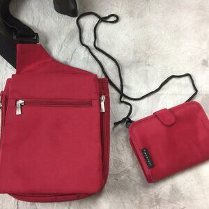 Travelon Bad and Wallet Crossbody Sling Purse Organizer Messenger One Shoulder